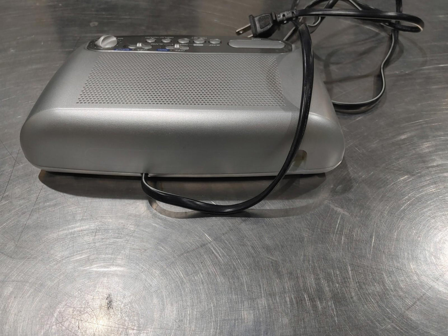 Good Condition Panasonic Alarm Clock FM-AM Radio RC-6288 Grey Tested Working