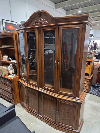 Wooden China Display Cabinet Hutch