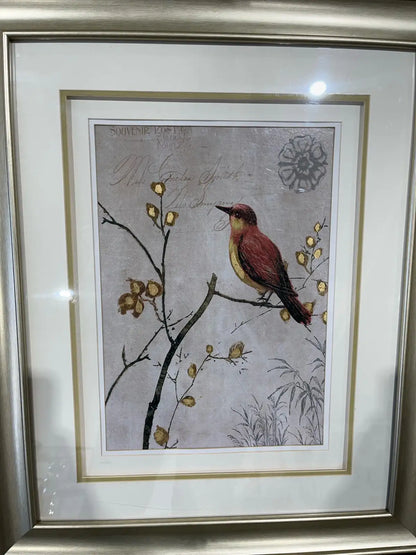 Framed printed decor art