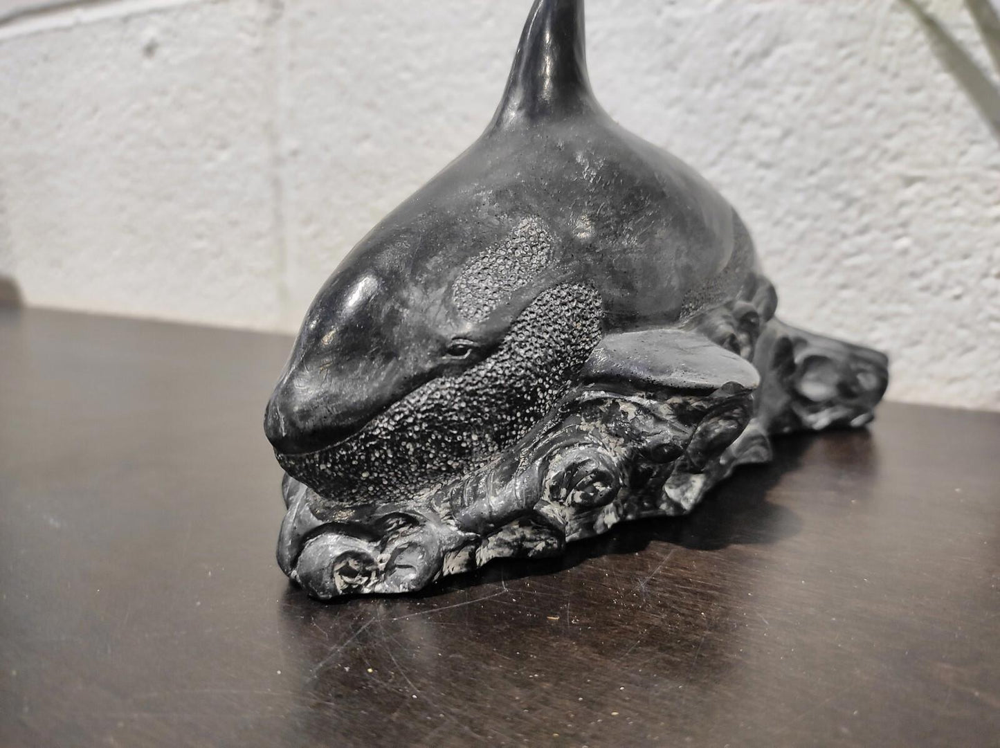 Wolf Original Soapstone Killer whale Figurine
