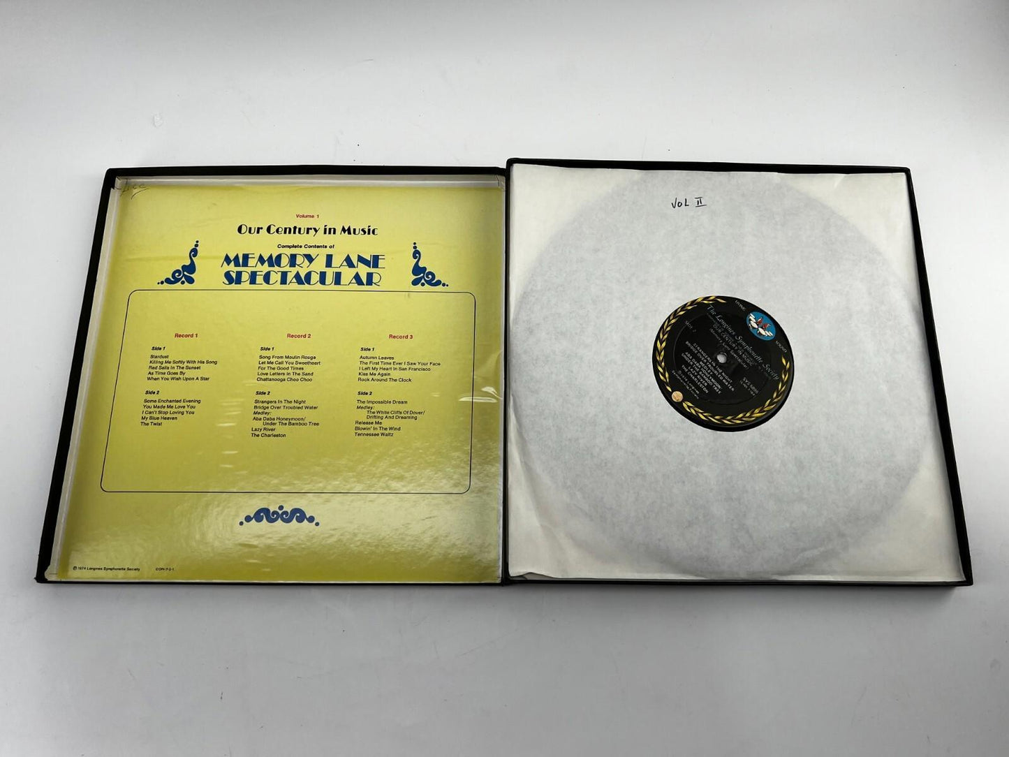 Longines Symphonette Society Music Memory Lane Spectacular LP - Box set