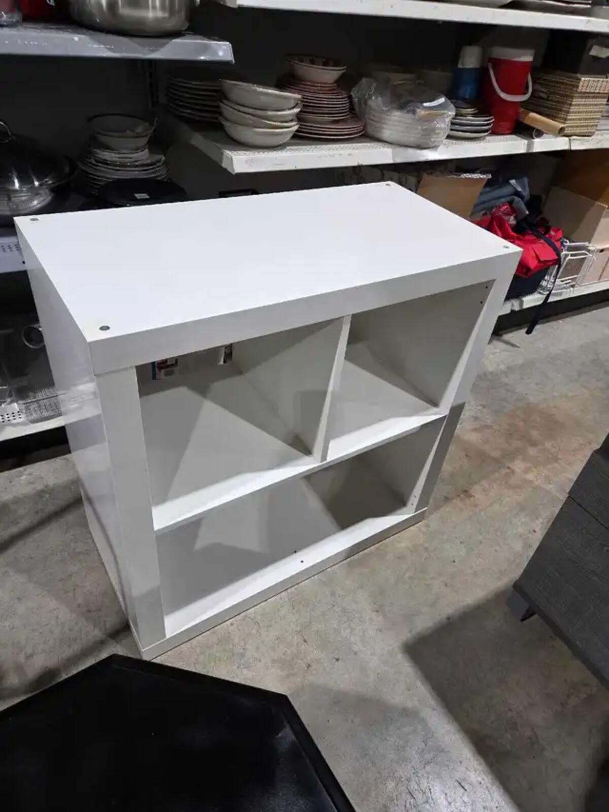 Ikea Kallax White Cube Shelf