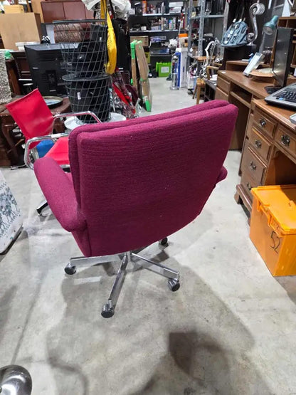 Burgundy Comfy Office Chair