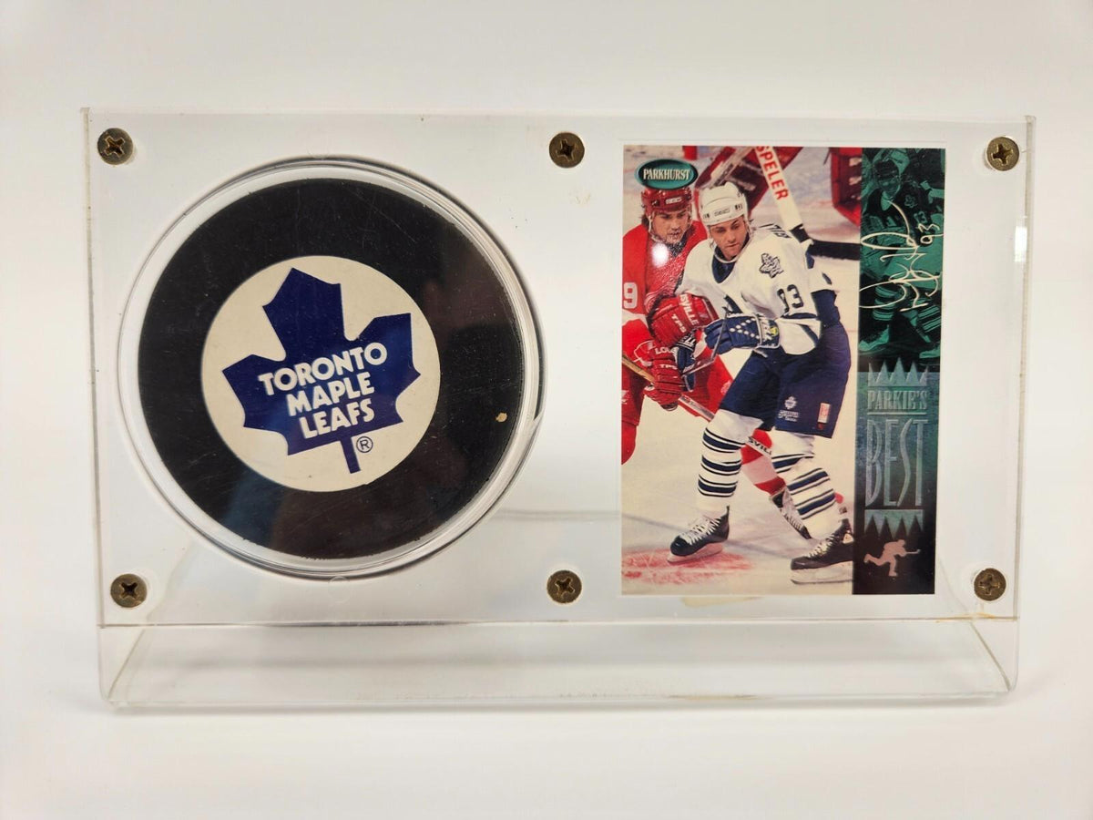 Maple Leafs de Toronto - Carte et rondelle Doug Gilmour « Parkie's Best »