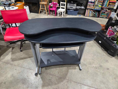 Black L-shaped Folding Computer Desk