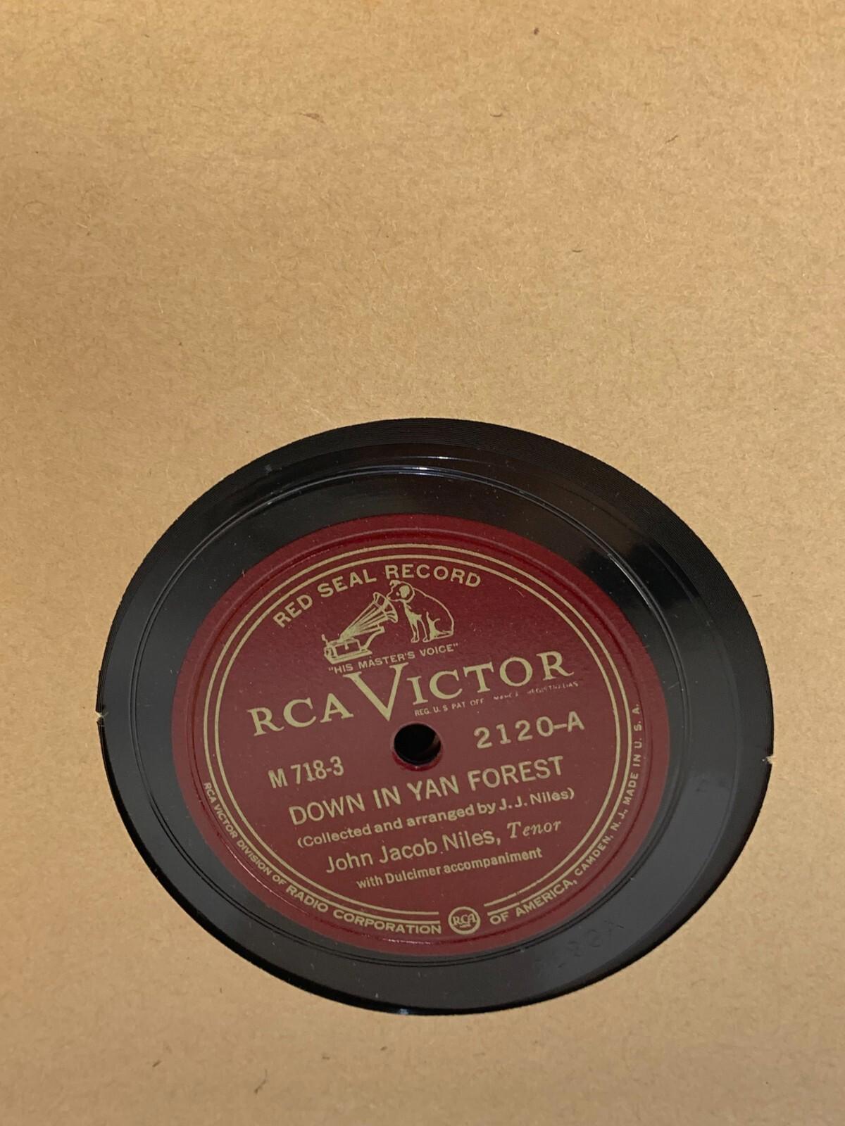 John Jacob Niles - Early American Carols And Folk Songs 10" (4 x Shellac, Album)