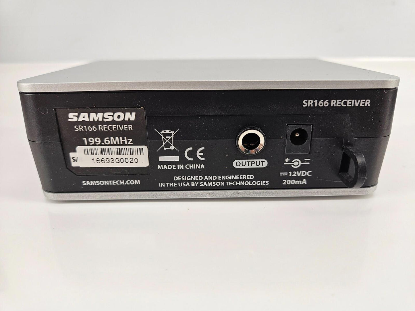SAMSON SR166 199.6 MHz UHF Wireless Receiver