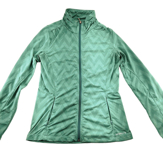 Merrell Opti-Wick UPF 50+ Teal Track Jacket Women's Small