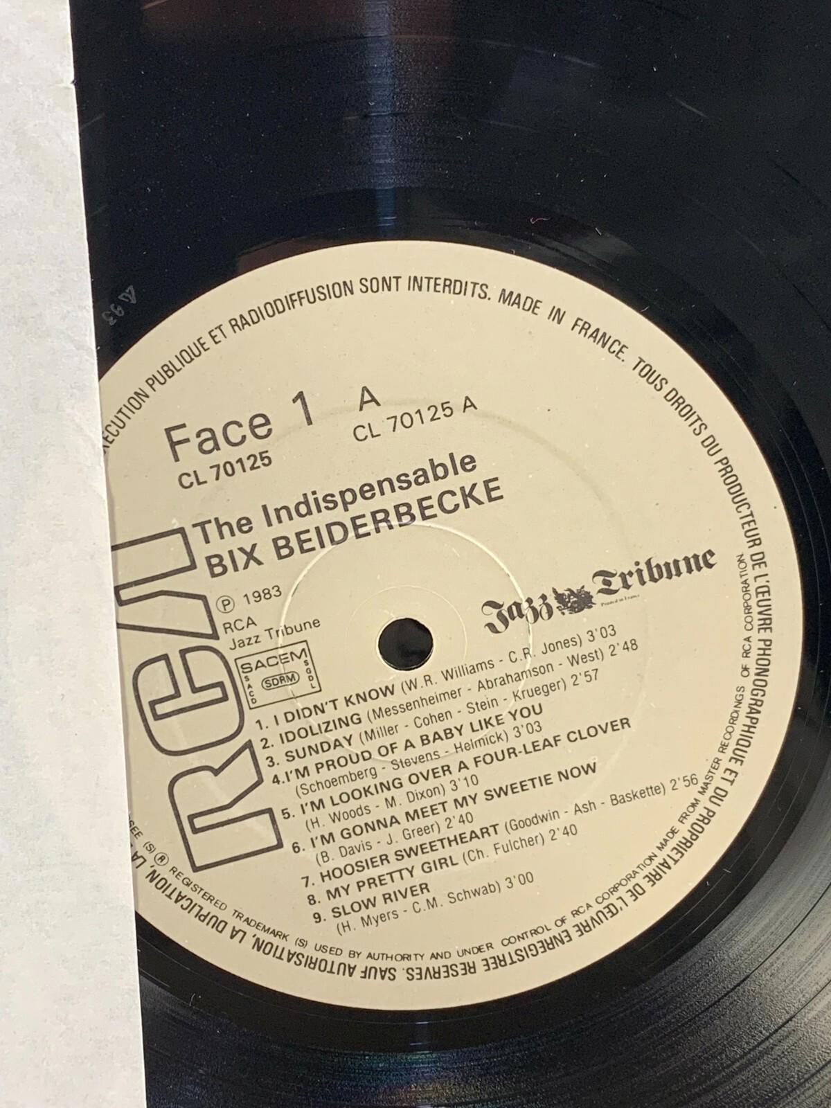 The Indispensable Bix Beiderbecke (1924-1930) [Double LP, Vinyl]