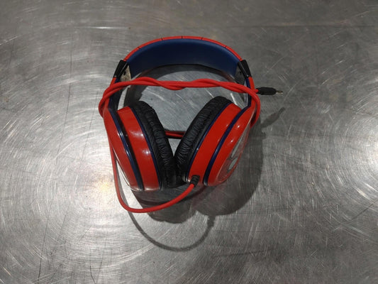 GOOD CONDITION Spiderman Kids Headphones Red/Blue Tested Working