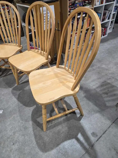 Wooden Dining Chairs - 4 Available