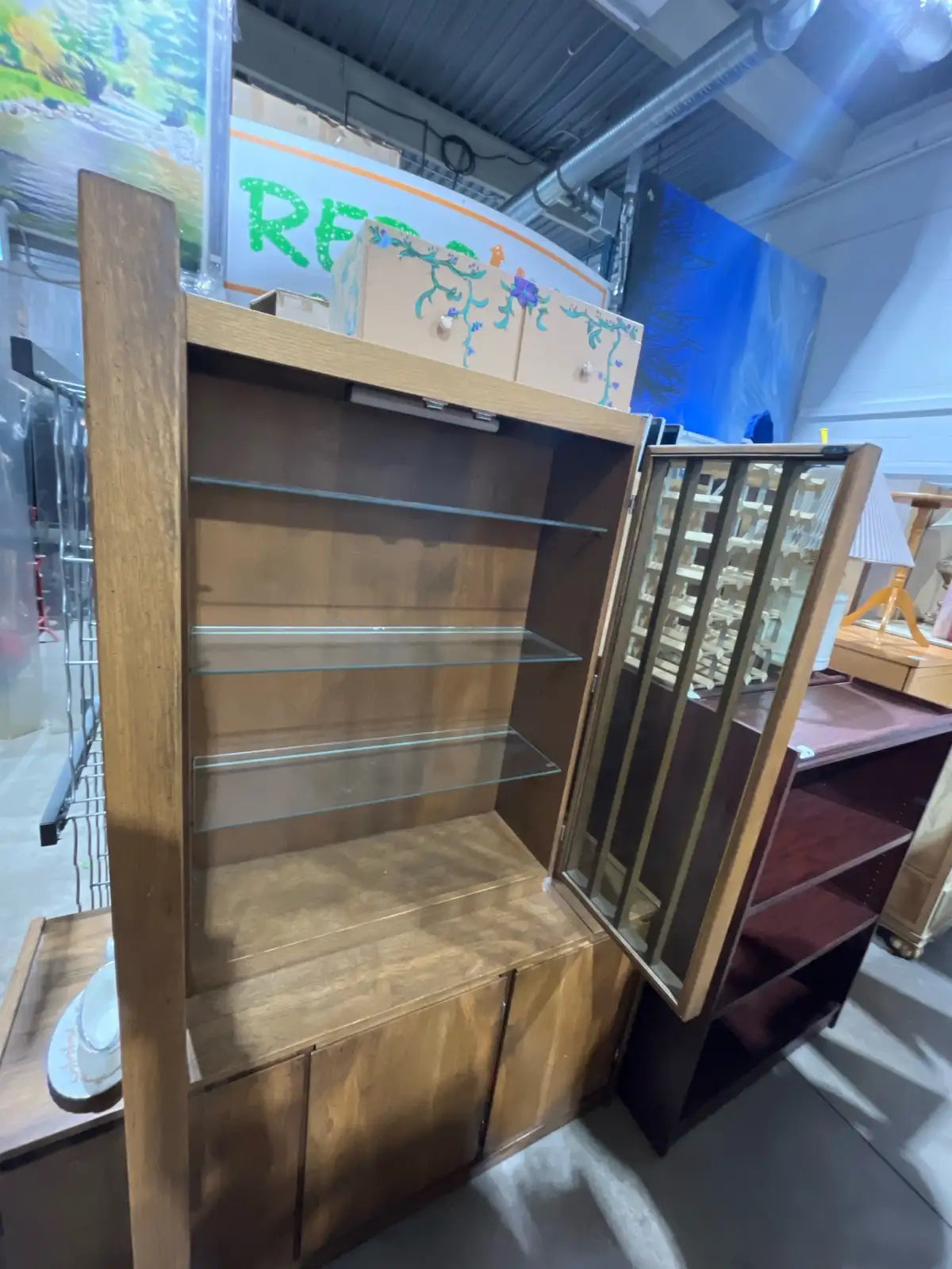 Vintage Unique Display Cabinet