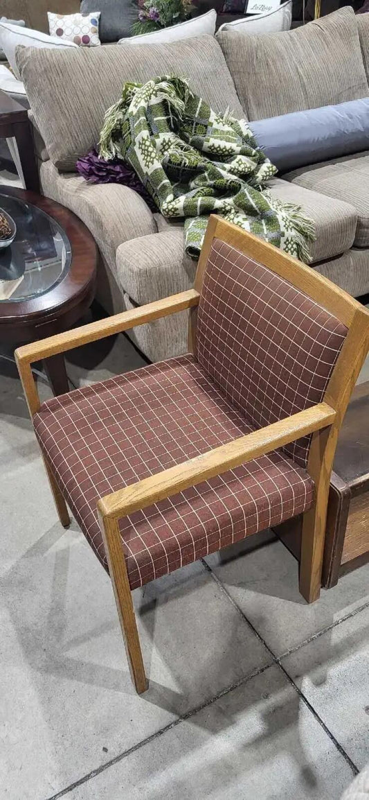 Wood Frame Upholstered Accent Armchair
