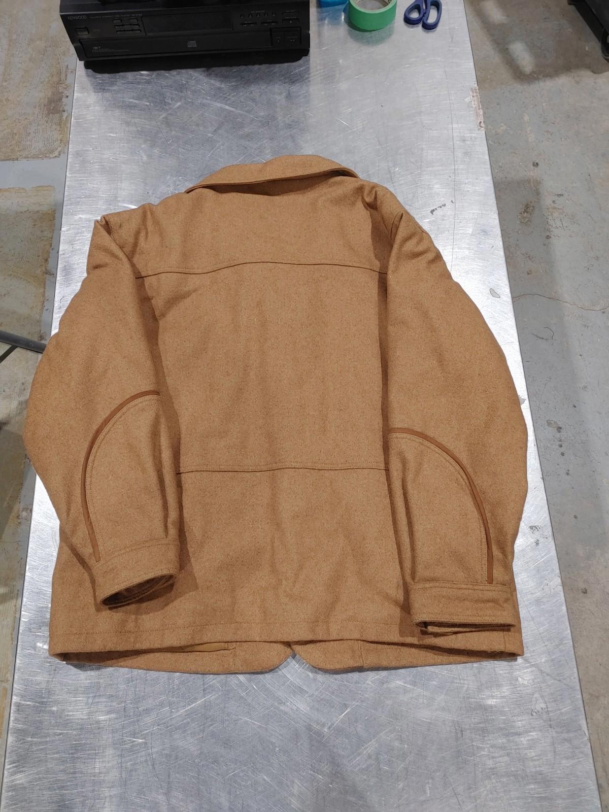 Excellent Condition Saguaro West Felt/Leather Winter Coat Brown Size L