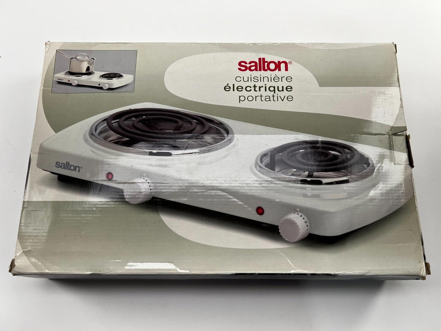 Salton Stainless Steel Portable Double Cooktop