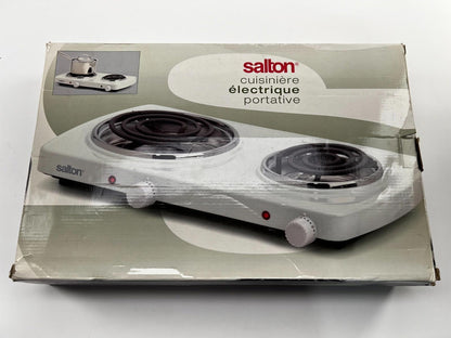 Salton Stainless Steel Portable Double Cooktop