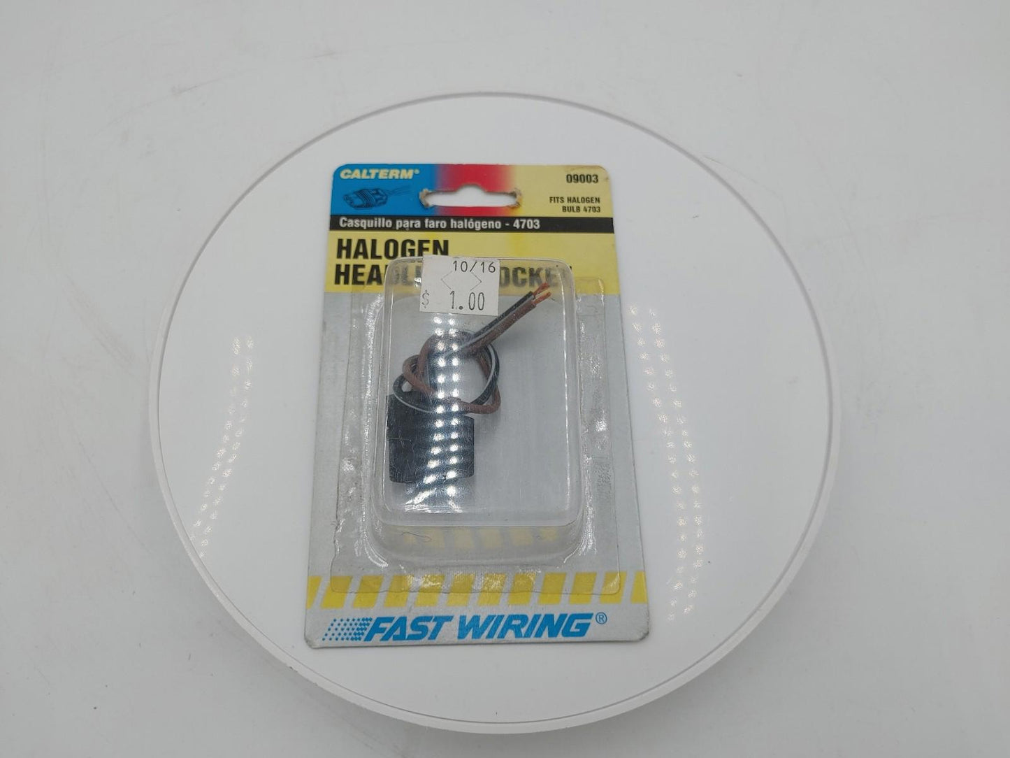 Brand New Sealed Calterm Halogen Headlight Socket Fits Halogen Bulb 4703