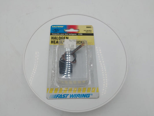 Brand New Sealed Calterm Halogen Headlight Socket Fits Halogen Bulb 4703