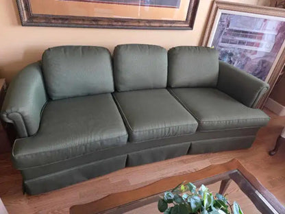 Newly Upholstered Sofa & Armchair Set