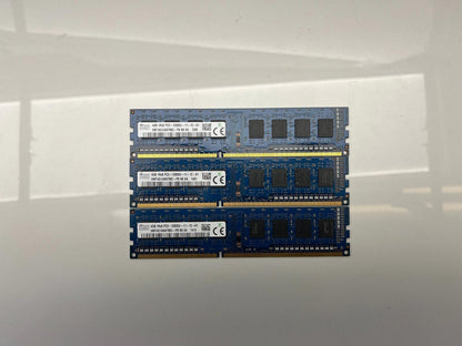 SK Hynix 12GB (3x4GB) DDR3 1600 RAM Kit PC3-12800U 11-12-A1 HMT451U6AFR8C-PB