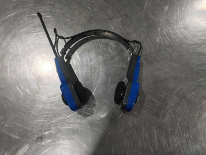 Good Condition Vintage Life Long Model 222 Radio Headset Blue Untested