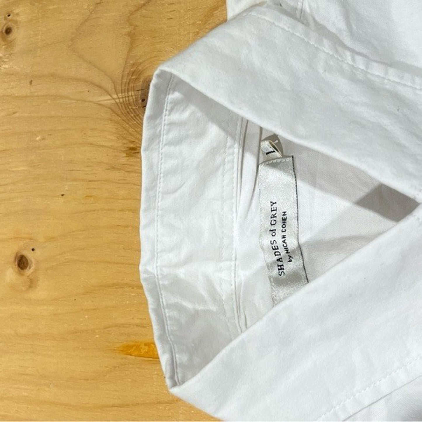 Shades of Grey Men’s Short-Sleeve Shirt (White, Size XL)