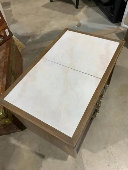 Pastel Tile Bedside Table with drawers