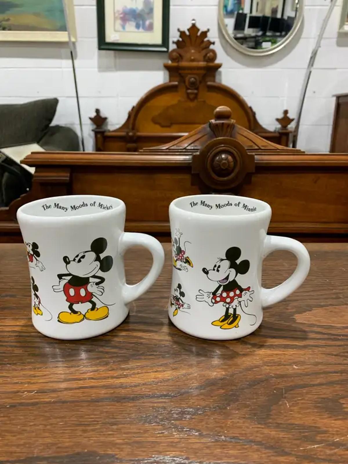 The Many Moods of Mickey and Minnie mugs - 2 sets available