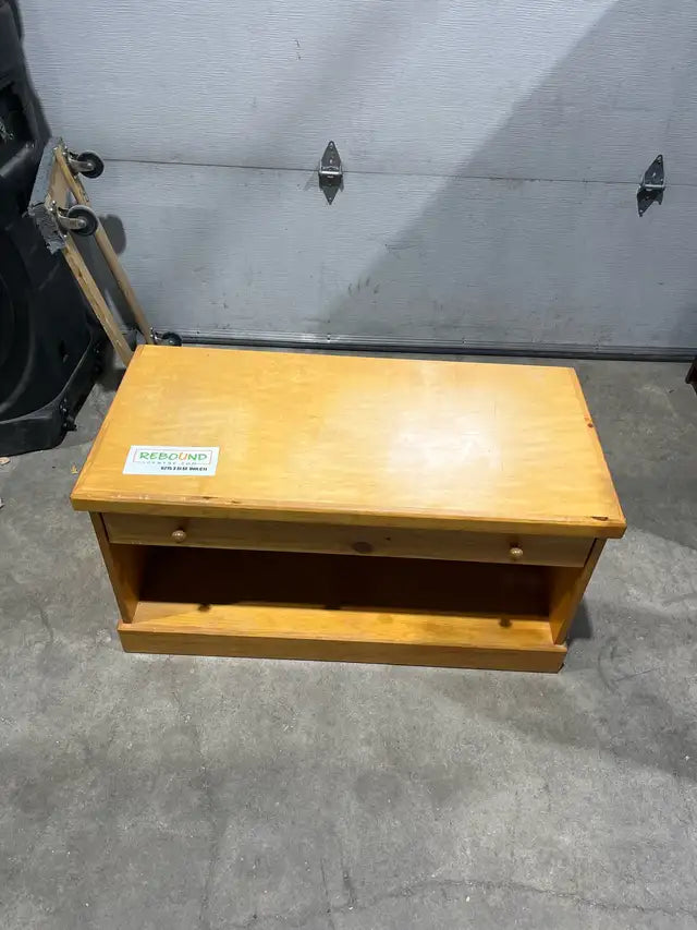 Wooden tv stand