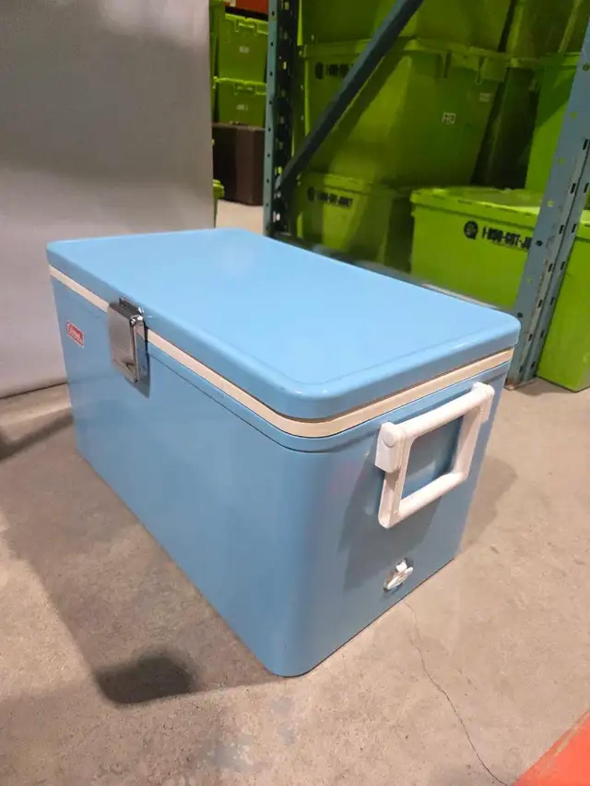 Vintage Coleman Low Boy Snow-Lite Cooler - 60s/70s