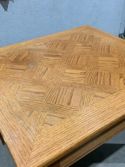 Parquet Wood End Table