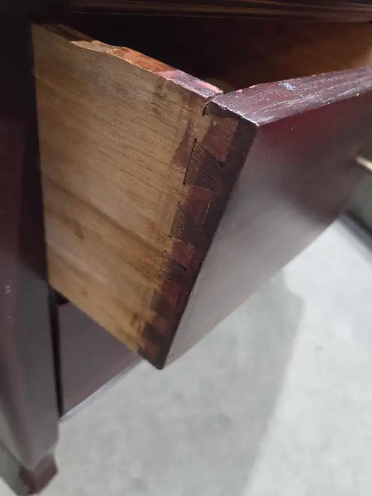 Vintage Wood Rolling Dresser