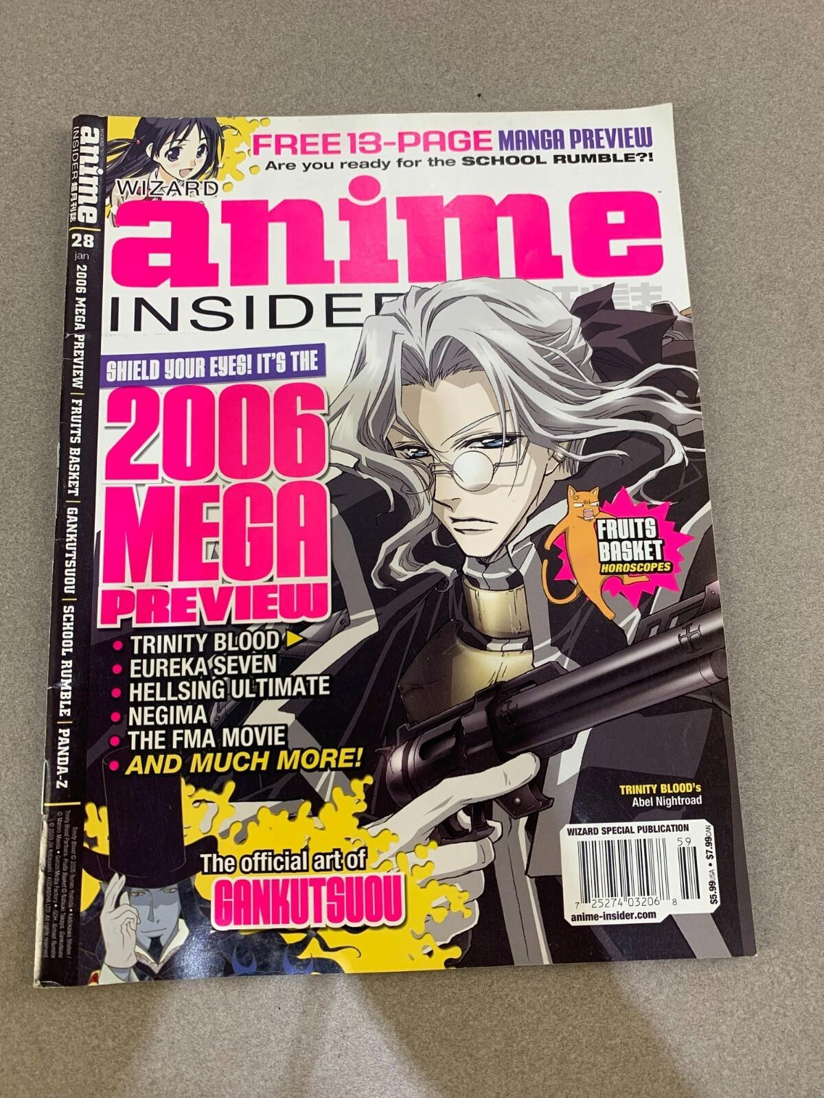 Wizard Anime Insider Magazine (2006) –Mega Preview Issue Jan 28 Rare