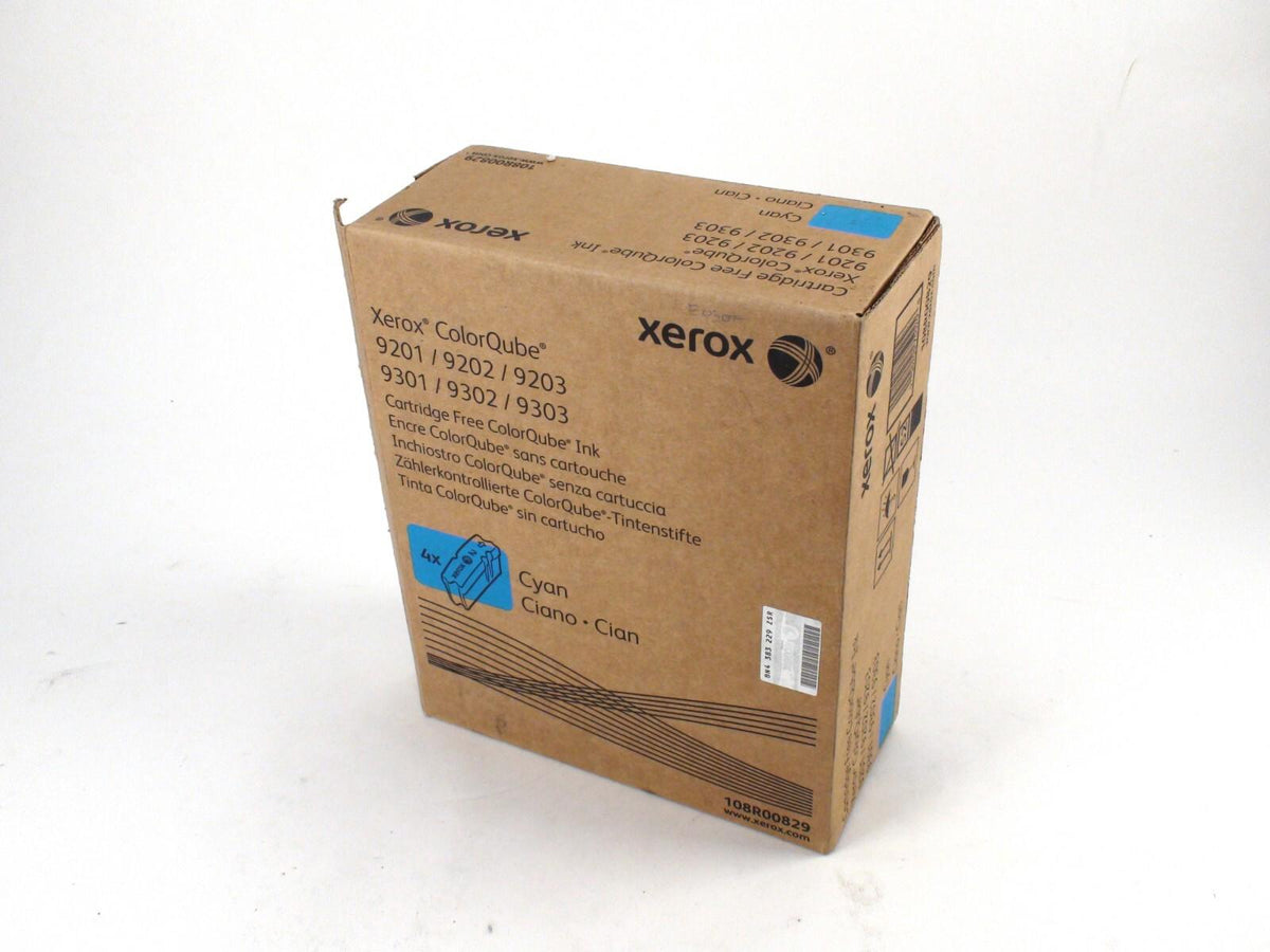 Toner à encre solide cyan Xerox 108R00829 ColorQube 9201/9202/9203 - Neuf, boîte ouverte
