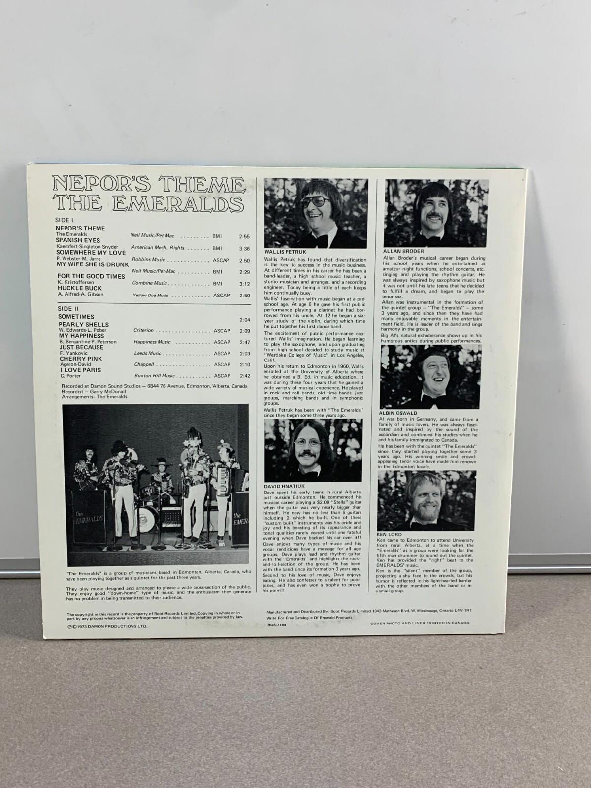 The Emeralds - Nepor's Theme (Vinyl Record LP)