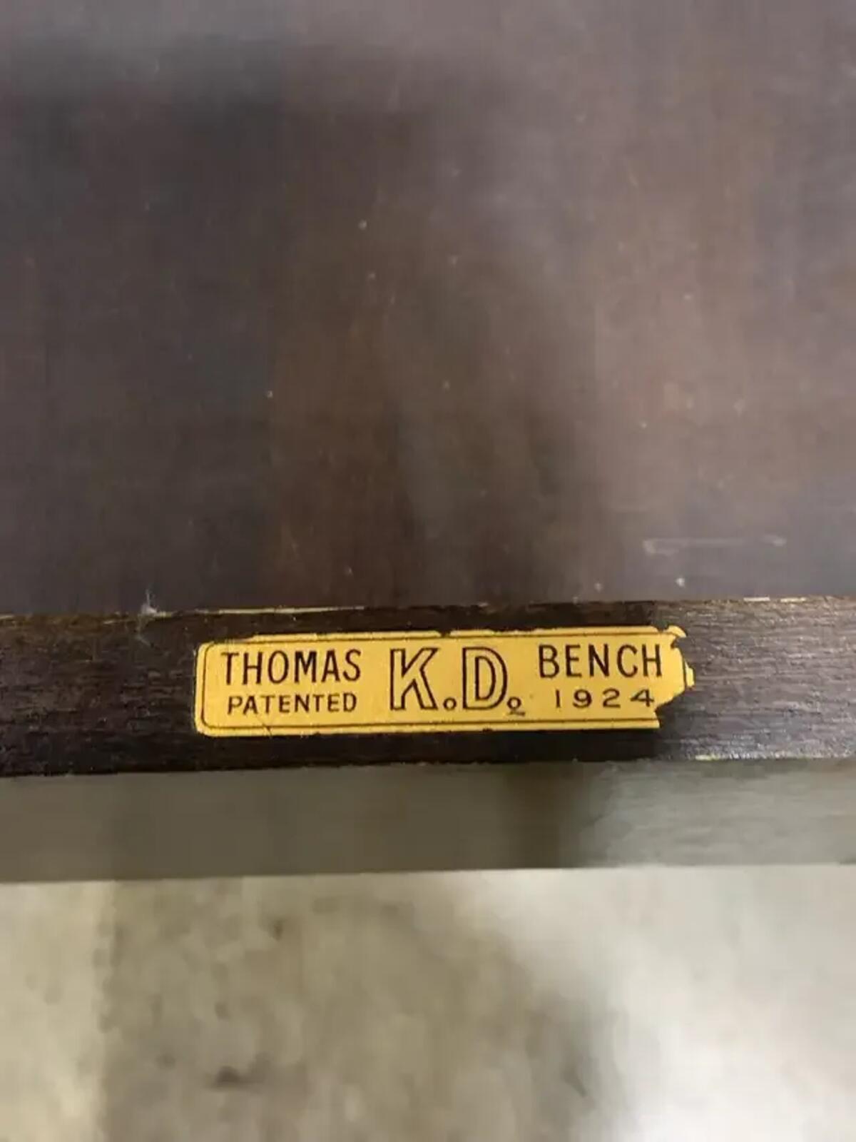 Antique Thomas K.D Piano Bench