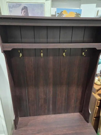 Wooden Entry Hall Tree with Storage