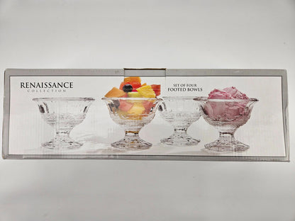 4 X Renaissance Collection Footed Bowls