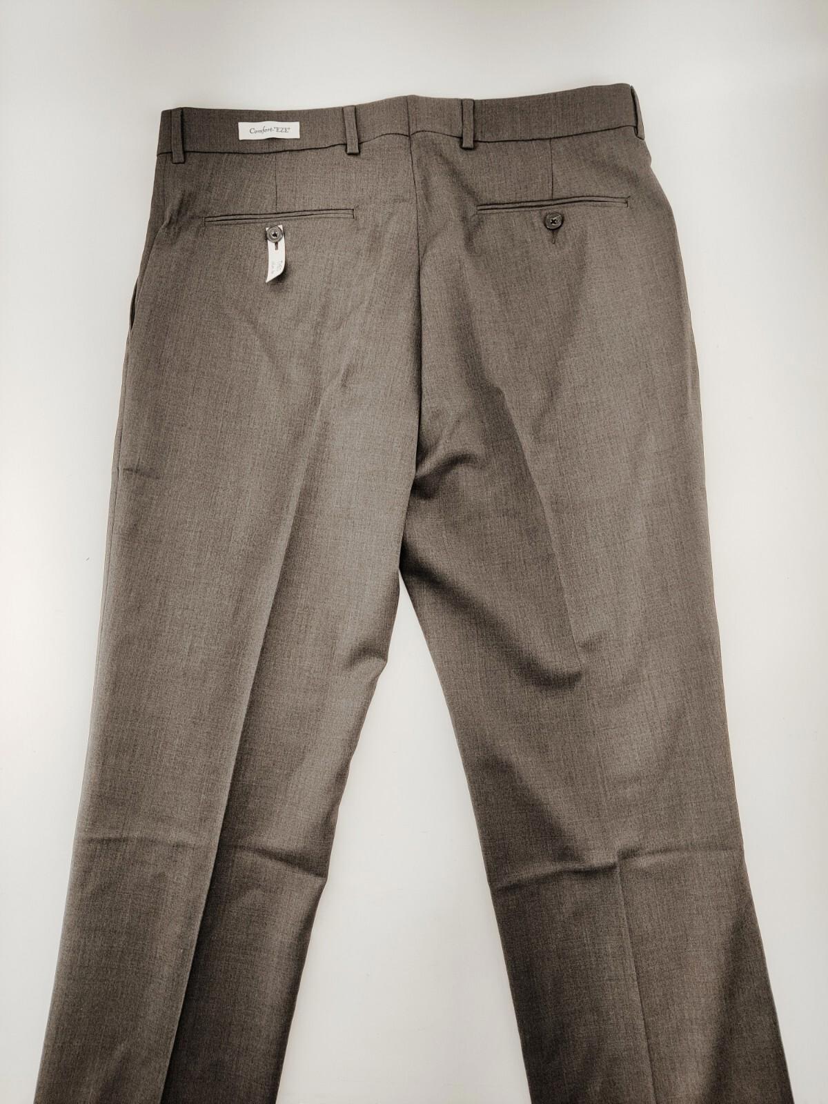 NWT Joseph Abboud Wool Grey Unhemmed Trousers Men's Size 34