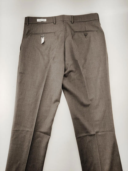 NWT Joseph Abboud Wool Grey Unhemmed Trousers Men's Size 34