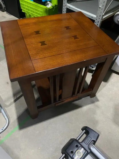 Wood Patterned End Table