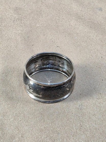 Vintage Birks Sterling Silver Napkin Ring Antique Art Deco 1930s