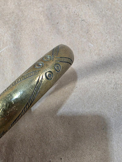 Genuine Rare 1800 Antique African bronze manilla Currency Bracelet