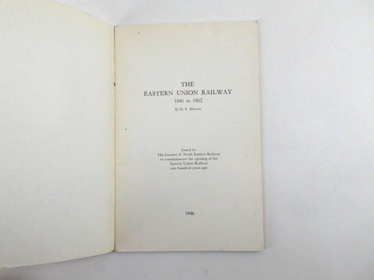 LNER Vintage Train Pamflet Handbooks - Eastern Union Railway & Norfolk 1946