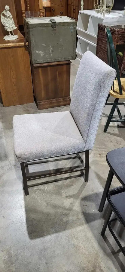 Modern Grey Upholstered Dining Chair - 2 Available