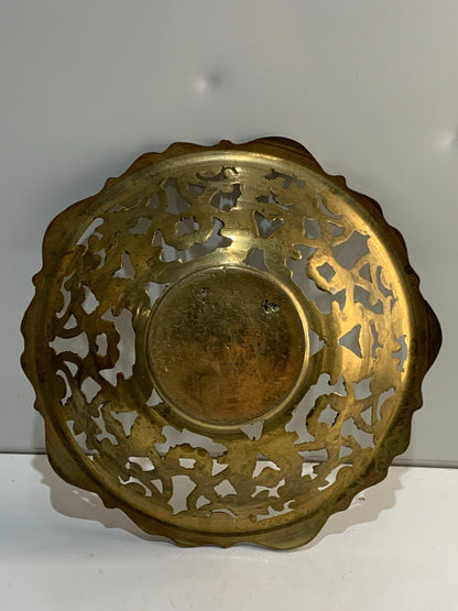 Depose Italy Metal Bowl With Gold Antique Finish