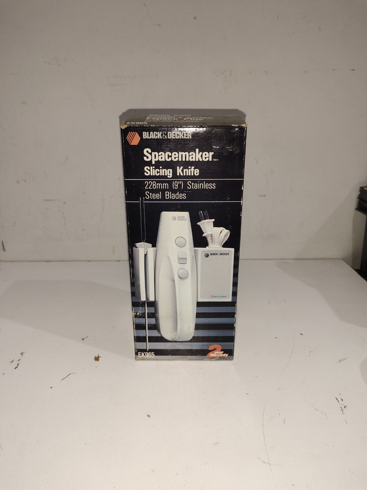 Vintage Black & Decker Spacemaker 9" Electric Slicing Knife White - EK965