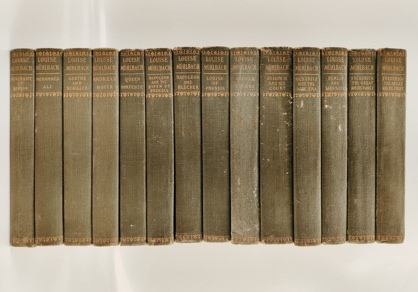 Antique Book Set The Works of Louise Muhlbach (1902) 14 Volumes