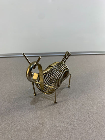 Vintage Chrome Coil Letter Holder