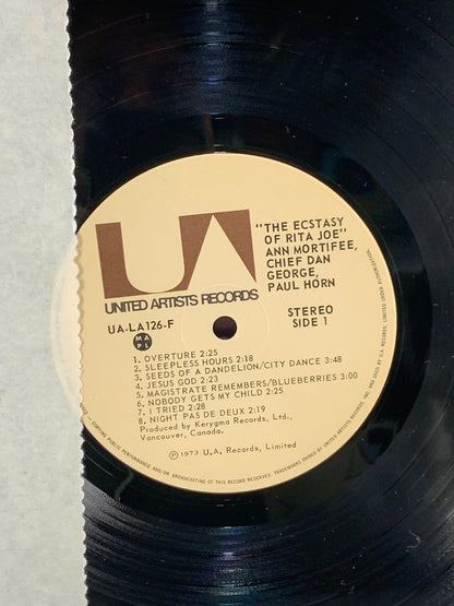Chief Dan George, Ann Mortifee, Paul Horn - The Ecstasy Of Rita Joe vinyl record